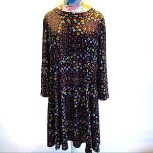 BCBGeneration High Neck Dress with Cut Out Back